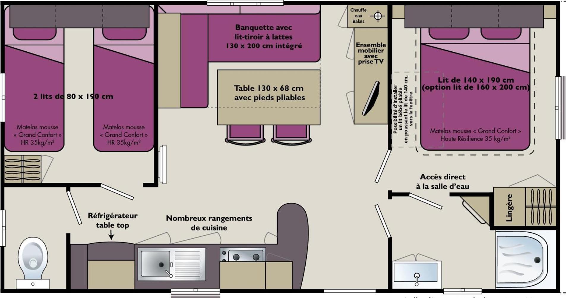 Camping baradis Commensacq Bagian luar foto